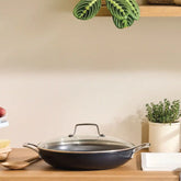 Essential Non-stick Ceramic Shallow Braiser with Glass Lid