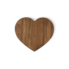 Heart Acacia Wood Serving Board