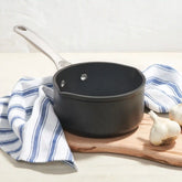 Toughened Non-stick PRO Saucepan with Dual Pour Spouts