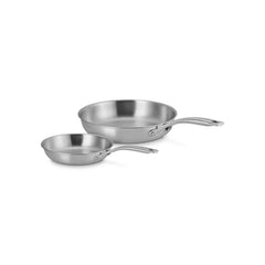 Essential Stainless Steel 2-Piece Fry Pan Set
