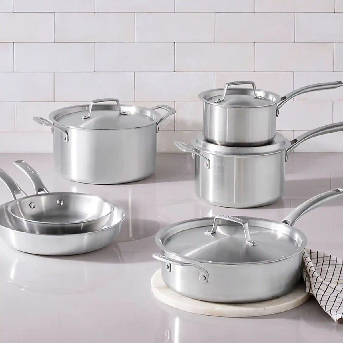 Essential Stainless Steel 10-Piece Cookware Set