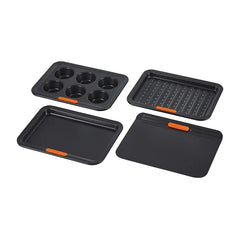 Non-stick Metal Bakeware 4-Piece Toaster Oven Set
