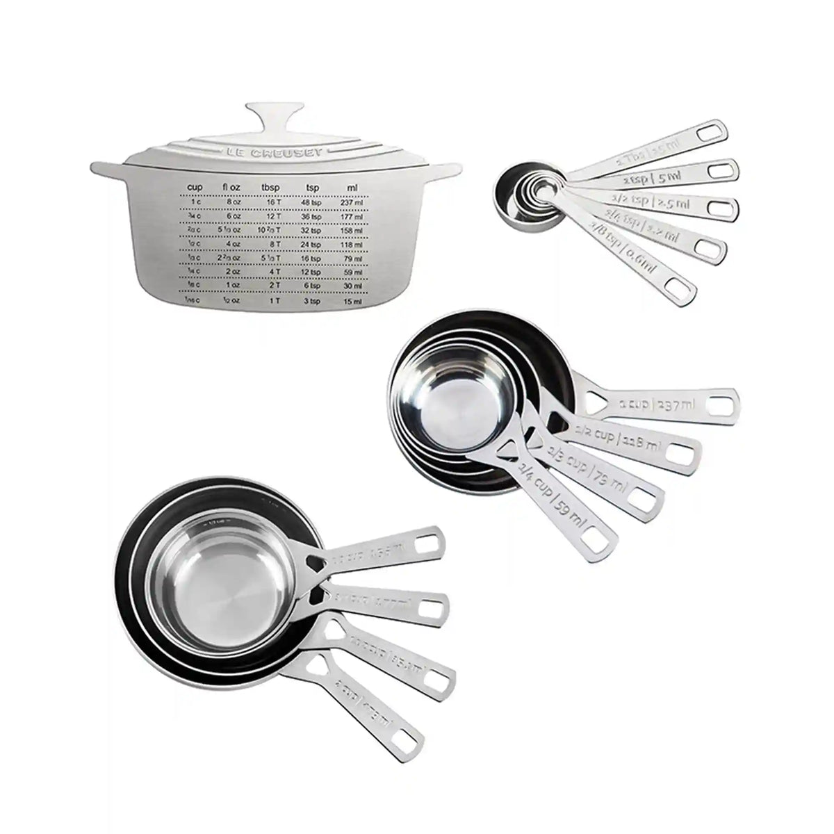 Stainless Steel Ultimate 14-Piece Measuring Set