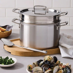 Classic Stainless Steel Pasta Pot with Colander Insert