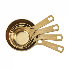 Gold 4-Piece Measuring Cup Set