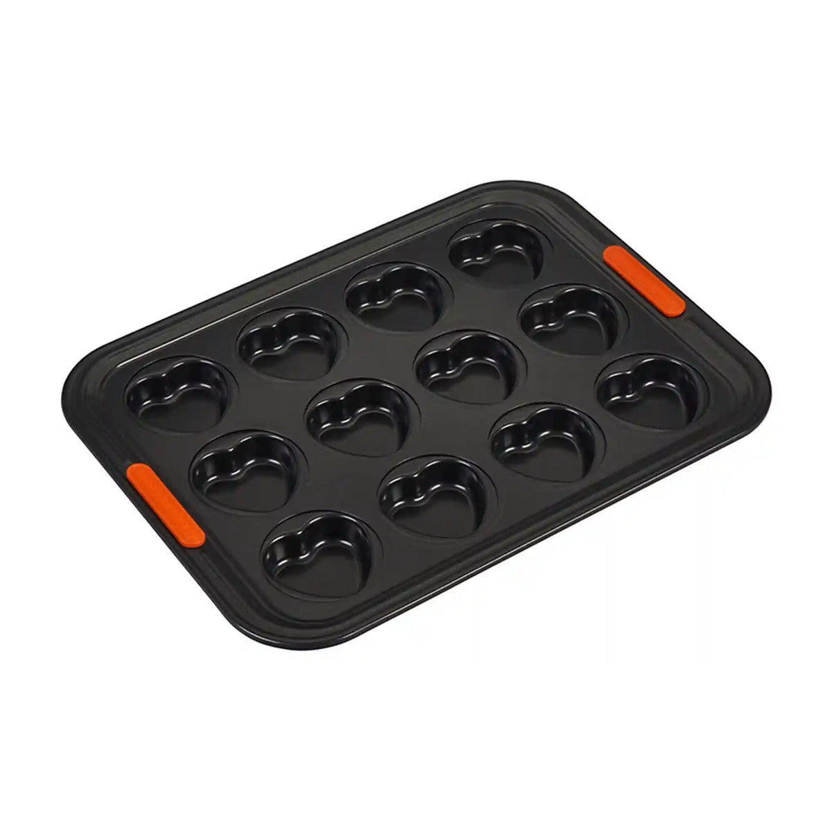 Non-stick Metal Bakeware 12-Cup Heart Cakelet Pan