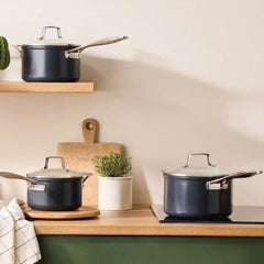 Essential Non-stick Ceramic Saucepan with Glass Lid