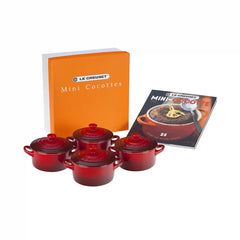 Mini Cocottes Set with Cookbook
